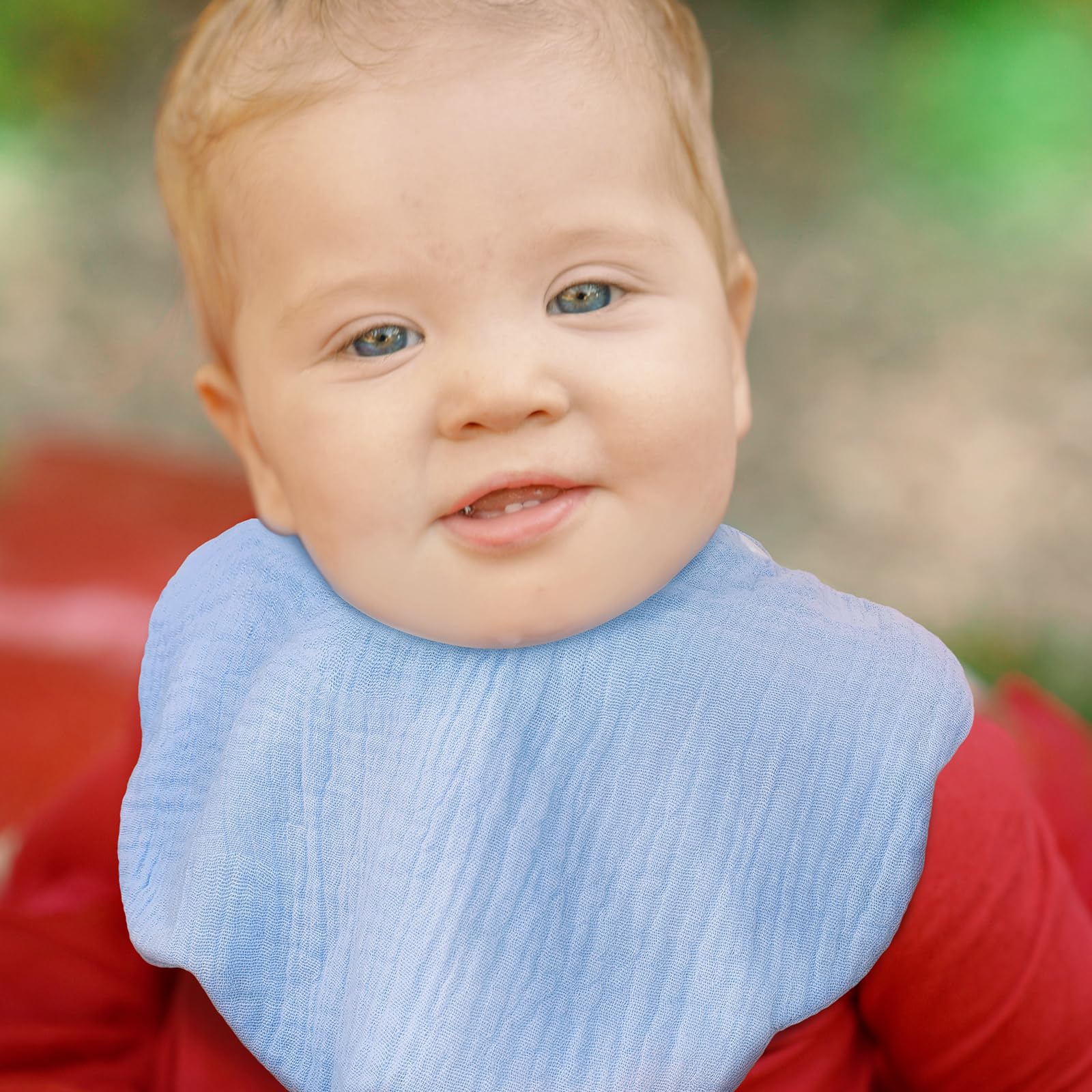 DOSMINE Baby Bibs Muslin Bibs 8 Pack for Drooling and Teething for Unisex Girls Boys - Image 6