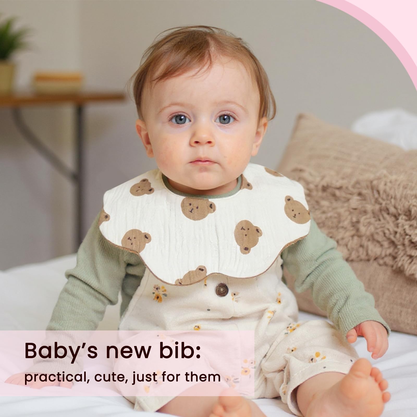 DOSMINE Baby Drool Bibs for Unisex Girls Boys 12 Pack Baby Muslin Bibs for Drooling and Teething - Image 6