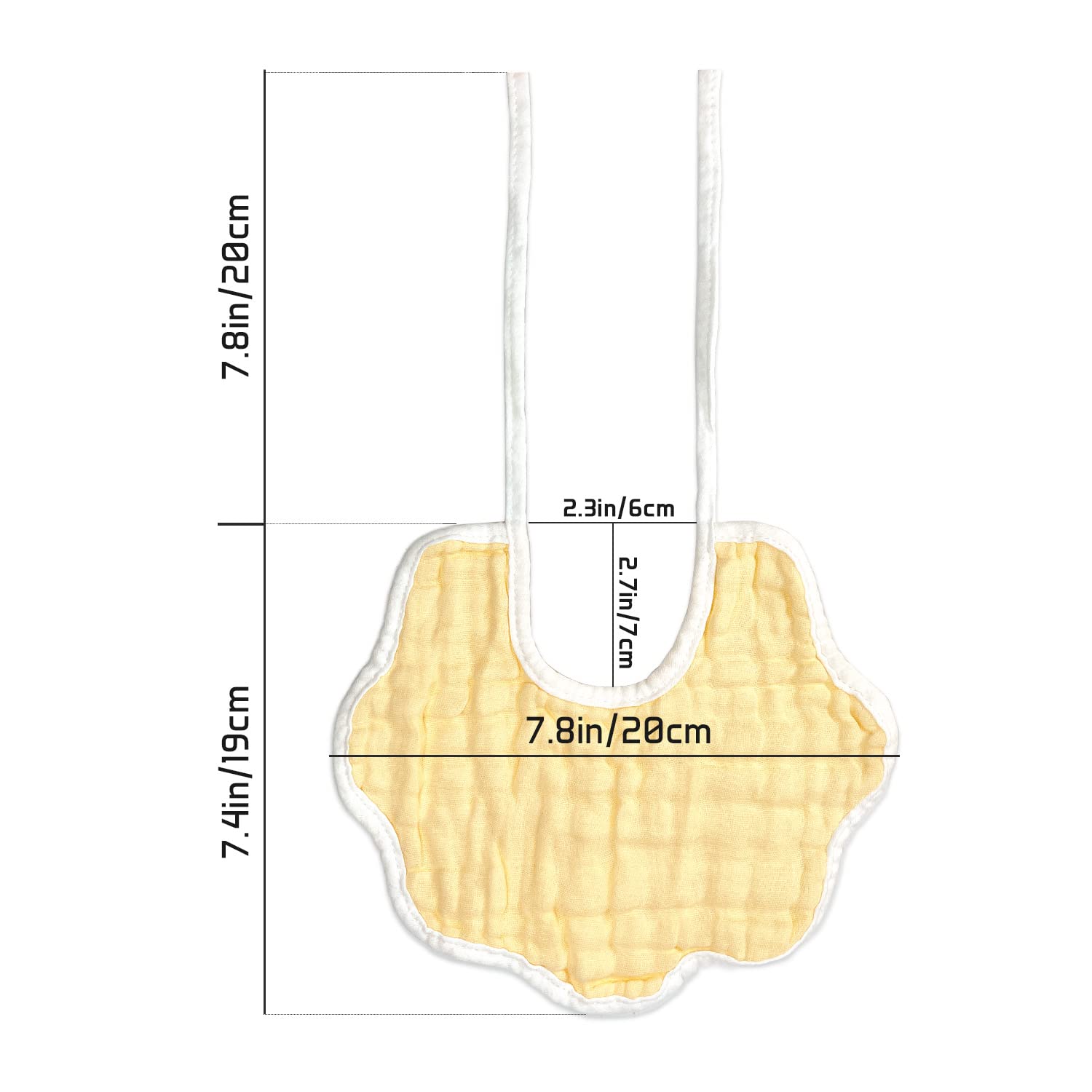 DOSMINE Muslin Baby Bibs for Drooling and Teething Newborn Drool Bibs for Baby Girl Boy - Image 2