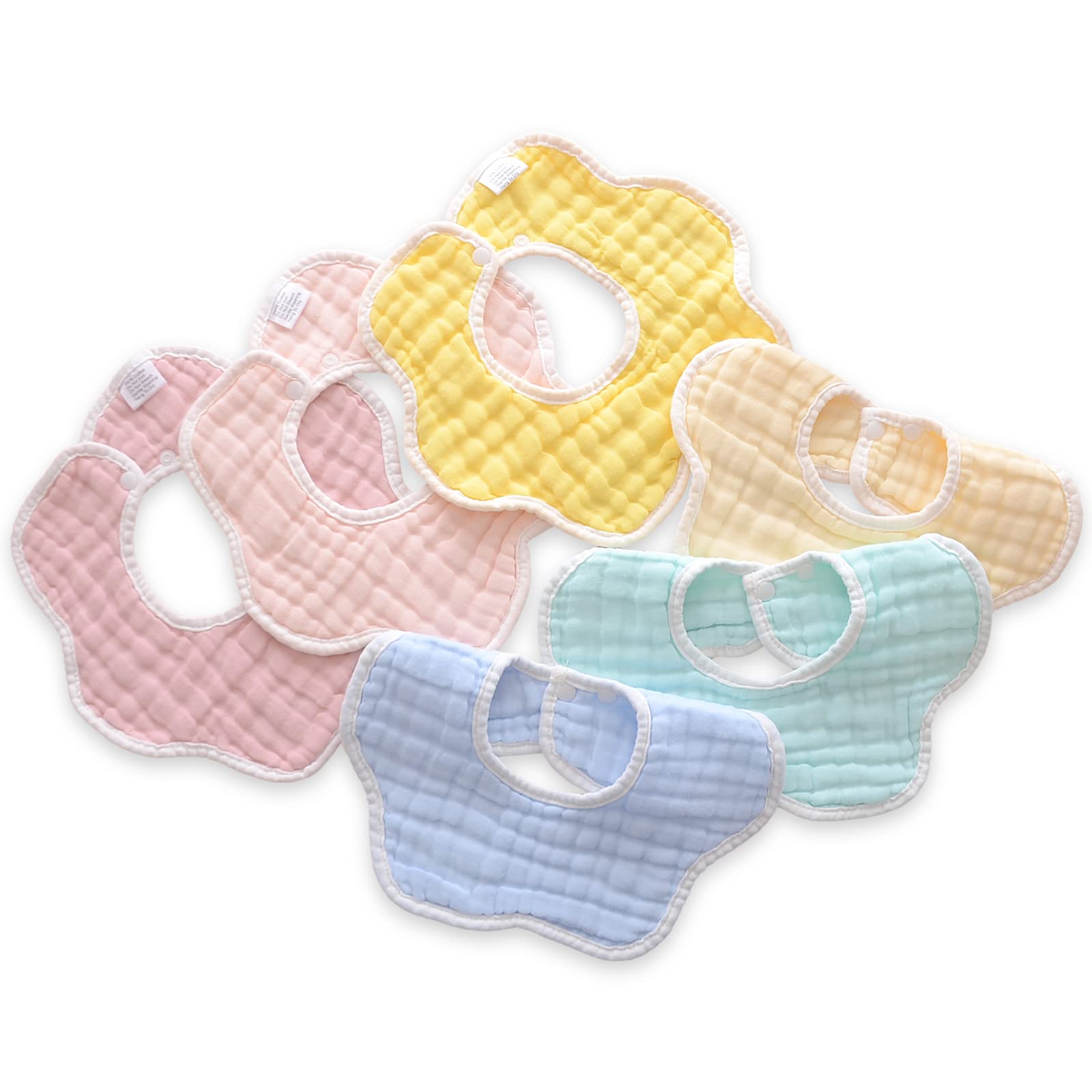 6 Pack Baby Bibs