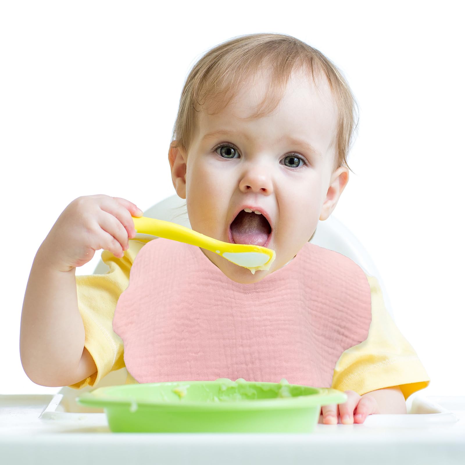 DOSMINE Muslin Baby Bibs for Drooling and Teething Newborn Drool Bibs for Baby Girl Boy - Image 5