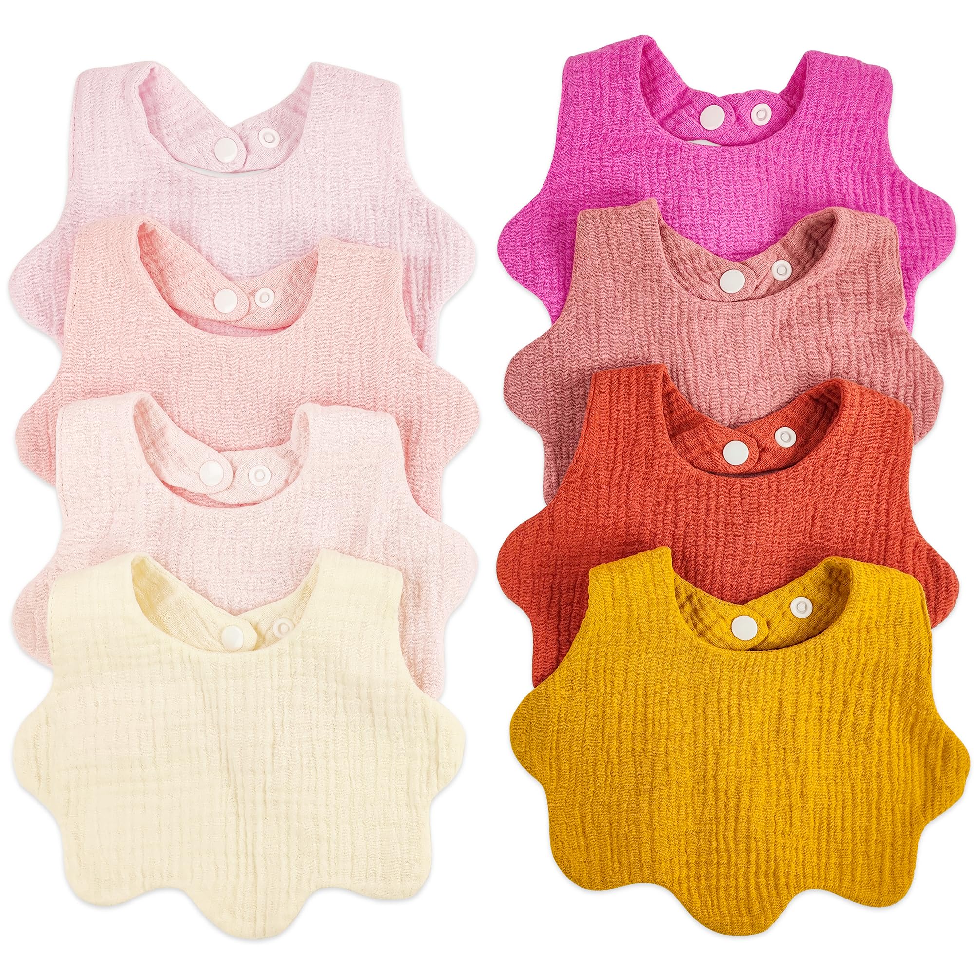 8 Pack Baby Bibs