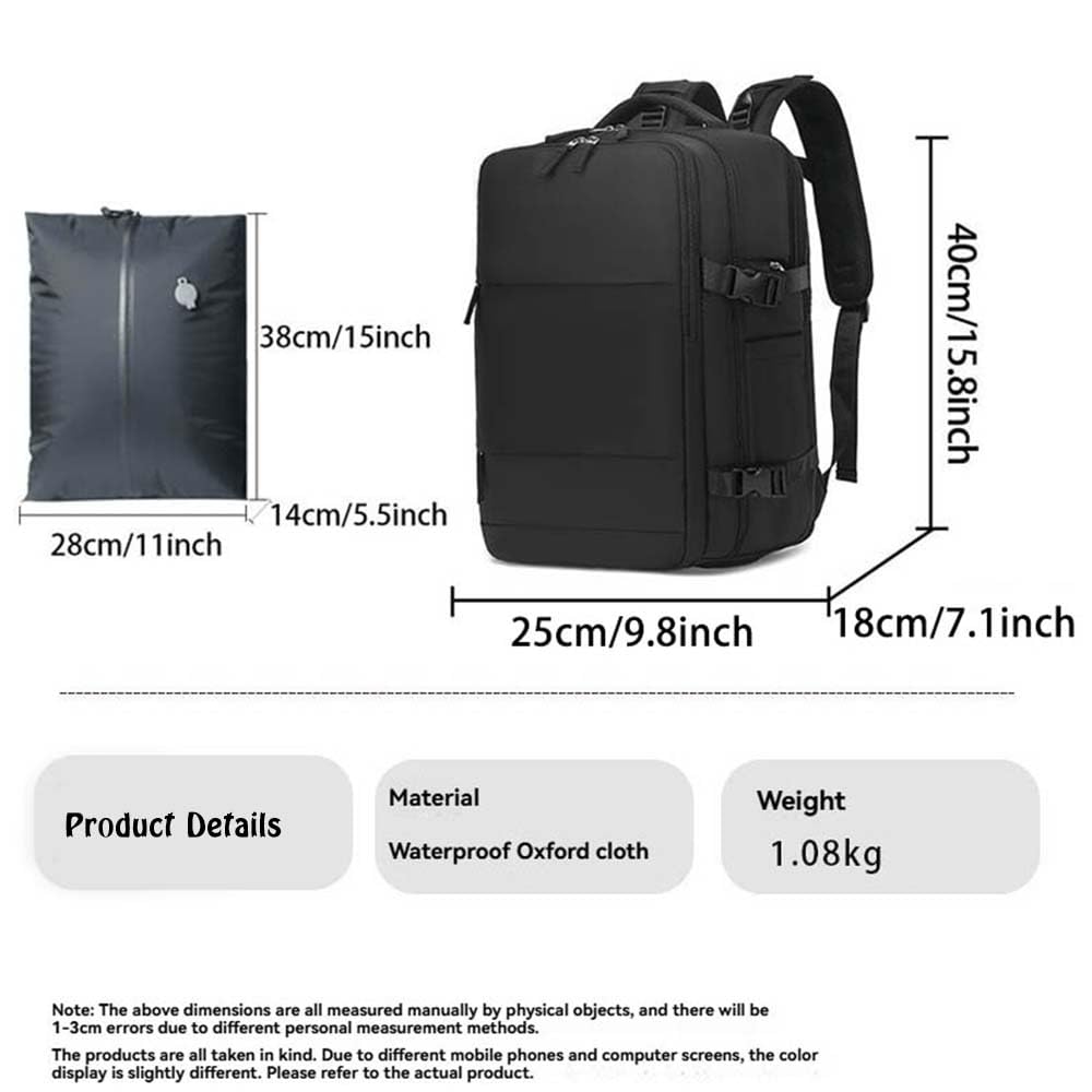 DOSMINE Vacuum Seal Travel Backpack with Detachable Compression Liner and Electric Pump Vacpack System Storage Carry on Work Laptop Business Waterproof Backpack (Purple) - Image 4